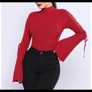 Fashion Nova Mock Neck Sweater NWT